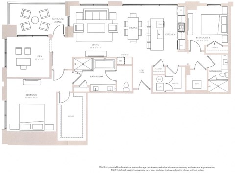 Magnolia I Floor Plan Magnolia I Floor Plan at The Sutton, Atlanta, 30305
